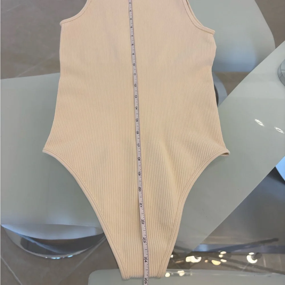 Zara Beige Ribbed Kids Bodysuit - Picture 5 of 6